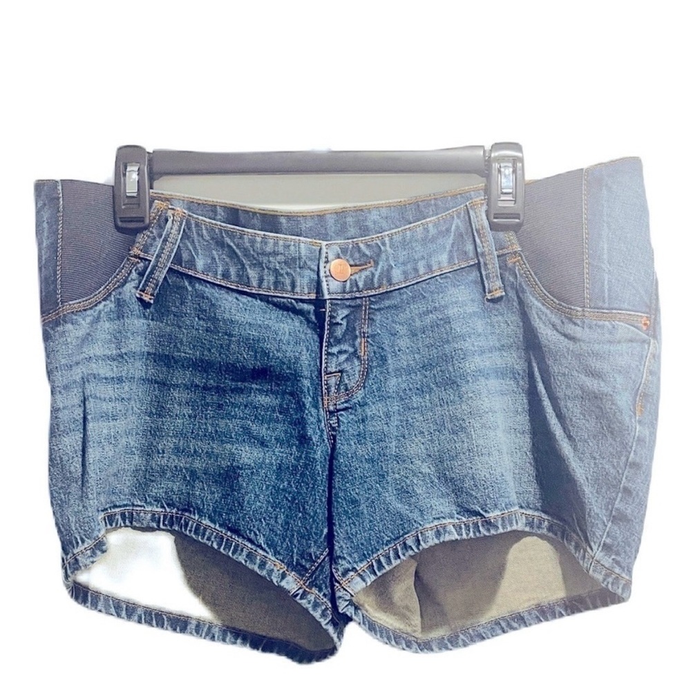 Under Belly Maternity Jean Shorts - Isabel Maternity by Ingrid & Isabel Dark M
